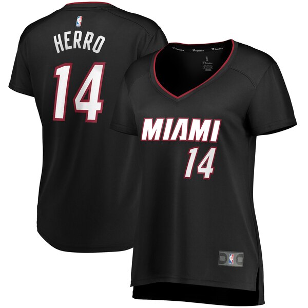 Camiseta baloncesto Tyler Herro 14 icon edition Negro Miami Heat Mujer