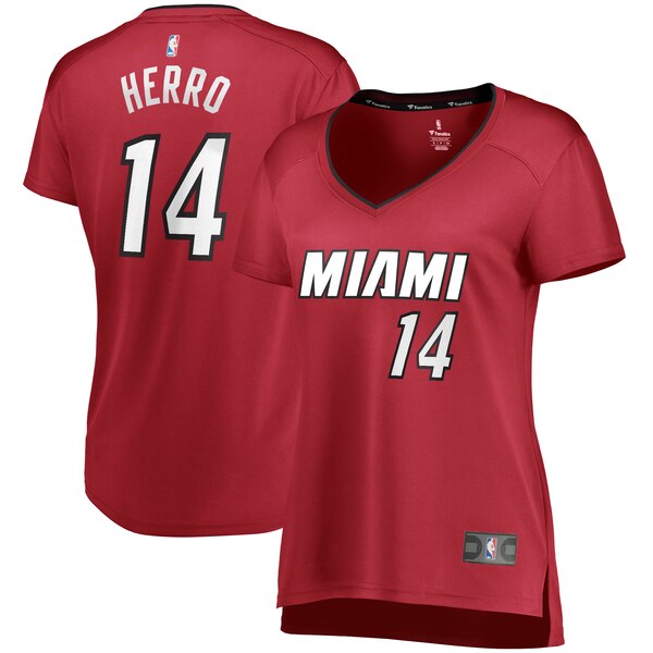 Camiseta baloncesto Tyler Herro 14 statement edition Rojo Miami Heat Mujer