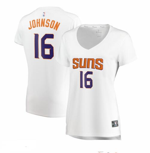 Camiseta baloncesto Tyler Johnson 16 association edition Blanco Phoenix Suns Mujer