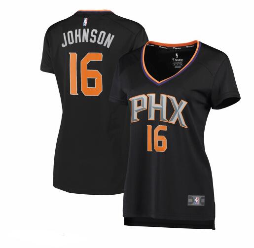 Camiseta baloncesto Tyler Johnson 16 statement edition Negro Phoenix Suns Mujer