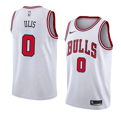 Camiseta baloncesto Tyler Ulis 0 Association 2018 Blanco Chicago Bulls Hombre