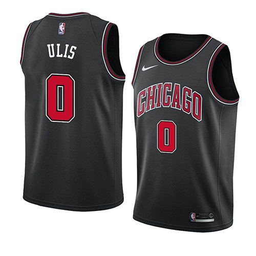 Camiseta baloncesto Tyler Ulis 0 Statement 2018 Negro Chicago Bulls Hombre