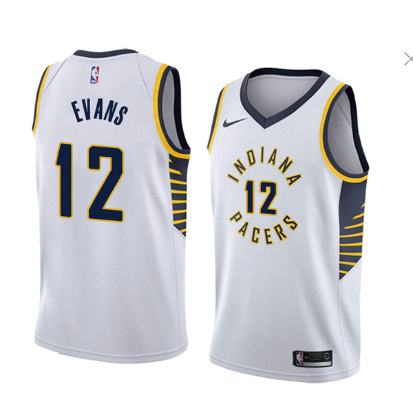 Camiseta baloncesto Tyreke Evans 12 Association 2018 Blanco Indiana Pacers Hombre