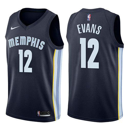 Camiseta baloncesto Tyreke Evans 12 Icon 2017-18 Azul Memphis Grizzlies Hombre