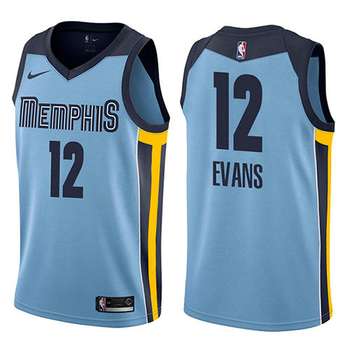 Camiseta baloncesto Tyreke Evans 12 Statement 2017-18 Azul Memphis Grizzlies Hombre