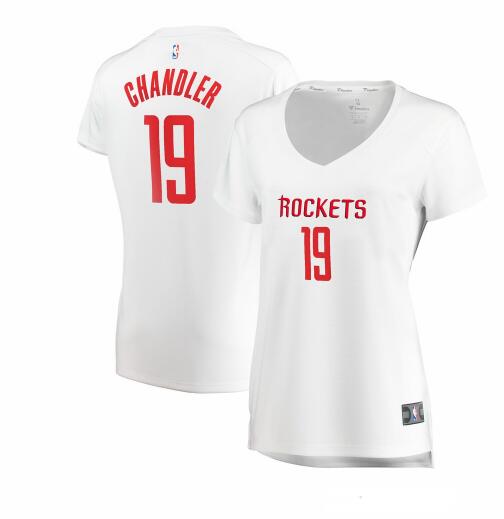 Camiseta baloncesto Tyson Chandler 19 association edition Blanco Houston Rockets Mujer