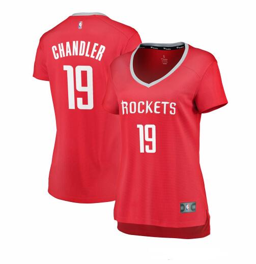 Camiseta baloncesto Tyson Chandler 19 icon edition Rojo Houston Rockets Mujer