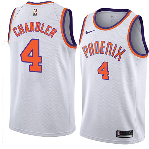 Camiseta baloncesto Tyson Chandler 4 Hardwood Classic 2018 Blanco Phoenix Suns Hombre