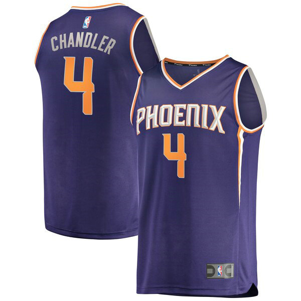 Camiseta baloncesto Tyson Chandler 4 Icon Edition Púrpura Phoenix Suns Hombre