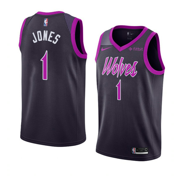 Camiseta baloncesto Tyus Jones 1 Ciudad 2018-19 P鐓pura Minnesota Timberwolves Hombre