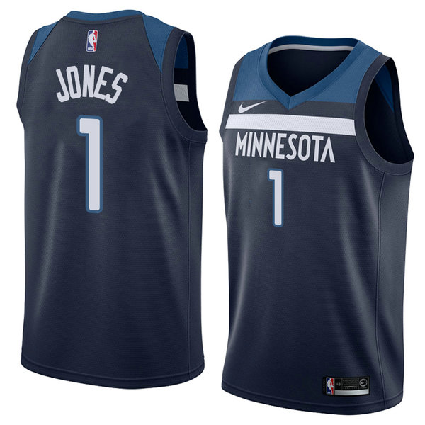 Camiseta baloncesto Tyus Jones 1 Icon 2018 Azul Minnesota Timberwolves Hombre