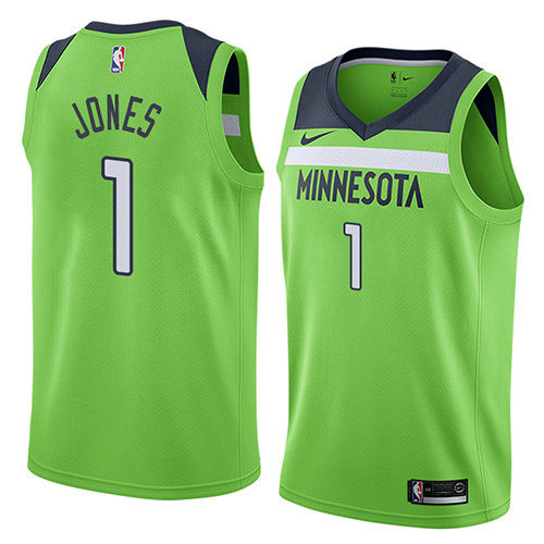 Camiseta baloncesto Tyus Jones 1 Statement 2018 Verde Minnesota Timberwolves Hombre