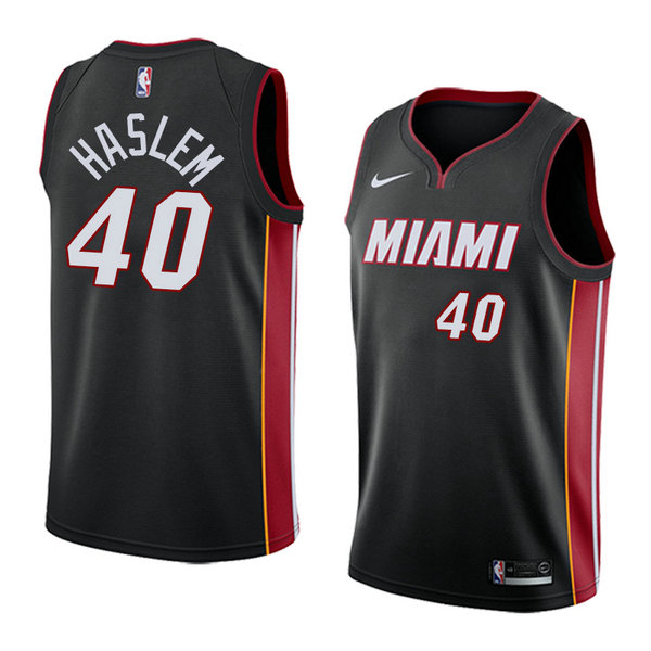 Camiseta baloncesto Udonis Haslem 40 Icon 2018 Negro Miami Heat Hombre