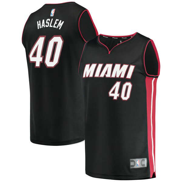 Camiseta baloncesto Udonis Haslem 40 Icon Edition Negro Miami Heat Hombre