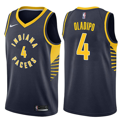 Camiseta baloncesto Victor Oladipo 4 Icon 2017-18 Azul Indiana Pacers Hombre