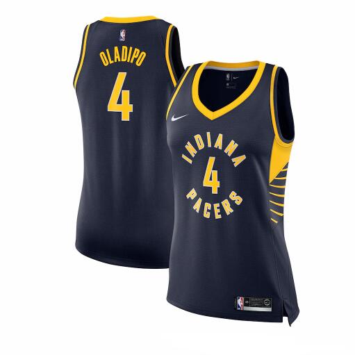 Camiseta baloncesto Victor Oladipo 4 Nike icon edition Armada Indiana Pacers Mujer