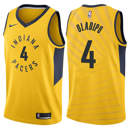 Camiseta baloncesto Victor Oladipo 4 Statement 2017-18 Amarillo Indiana Pacers Hombre