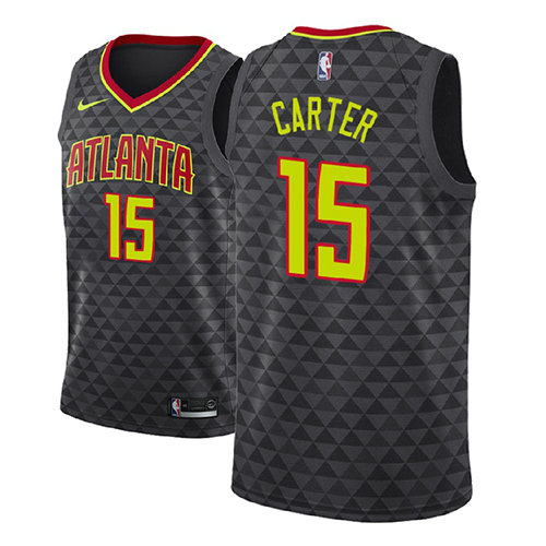 Camiseta baloncesto Vince Carter 15 Icon 2018 Negro Atlanta Hawks Hombre