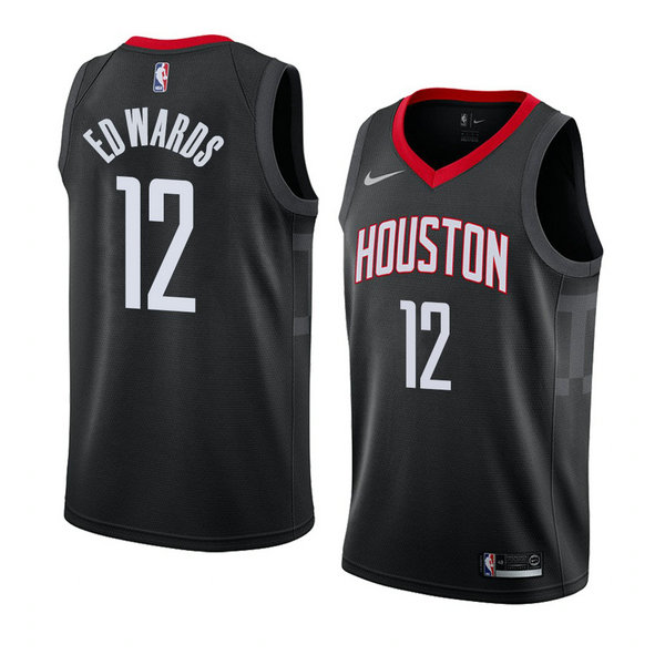 Camiseta baloncesto Vincent Edwards 12 Statement 2018 Negro Houston Rockets Hombre