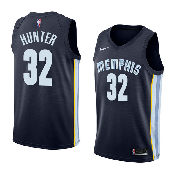 Camiseta baloncesto Vincent Hunter 32 Icon 2018 Azul Memphis Grizzlies Hombre