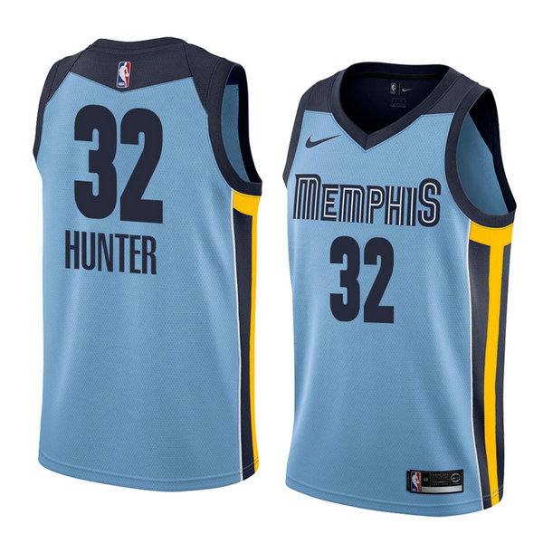 Camiseta baloncesto Vincent Hunter 32 Statement 2018 Azul Memphis Grizzlies Hombre
