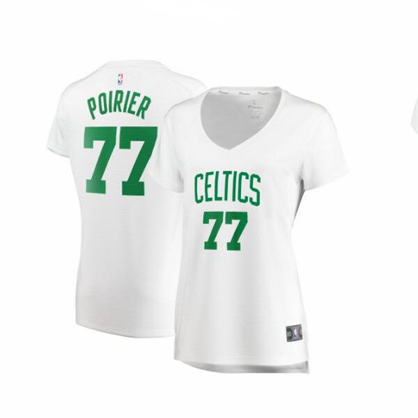 Camiseta baloncesto Vincent Poirier 77 association edition Blanco Boston Celtics Mujer