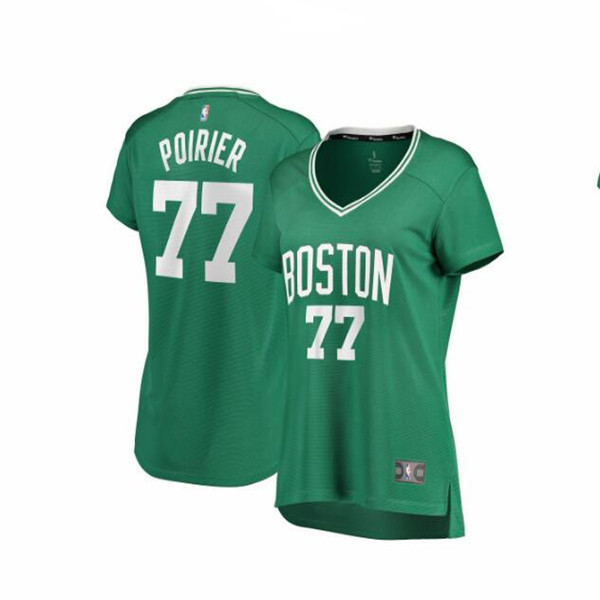 Camiseta baloncesto Vincent Poirier 77 icon edition Verde Boston Celtics Mujer