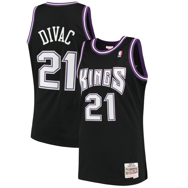 Camiseta baloncesto Vlade Divac 21 2000-2001 Classics Swingman Negro Sacramento Kings Hombre