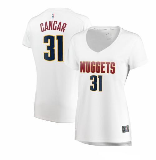 Camiseta baloncesto Vlatko Cancar 31 association edition Blanco Denver Nuggets Mujer