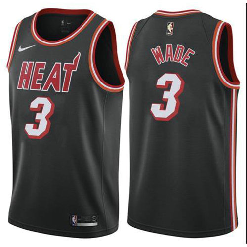 Camiseta baloncesto Wade 3 Ciudad 2017-18 Rojo Miami Heat Hombre