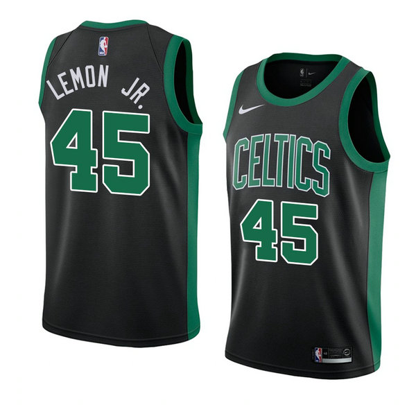 Camiseta baloncesto Walter Lemon JR. 45 Statement 2018 Negro Boston Celtics Hombre