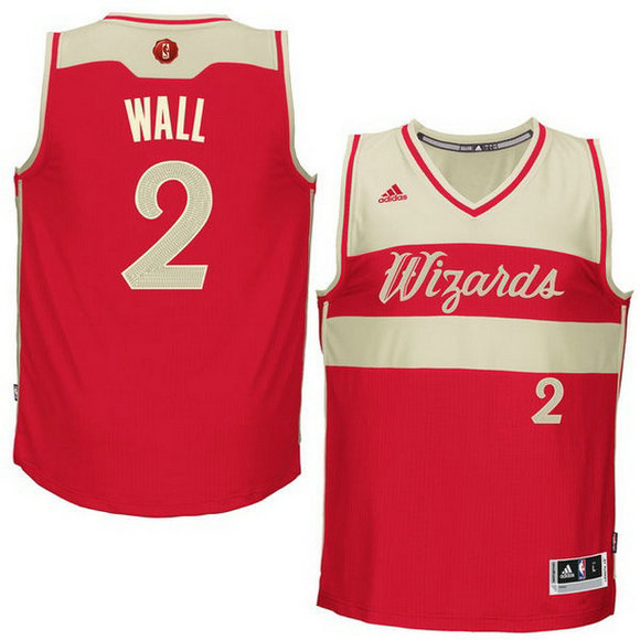 Camiseta baloncesto Washington Wizards Navidad 2015 John Wall 2 Roja