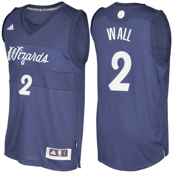 Camiseta baloncesto Washington Wizards Navidad 2016 John Wall 2 Azul