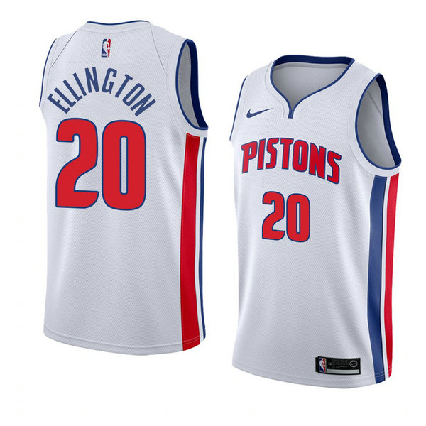 Camiseta baloncesto Wayne Ellington 20 Association 2018 Blanco Detroit Pistons Hombre