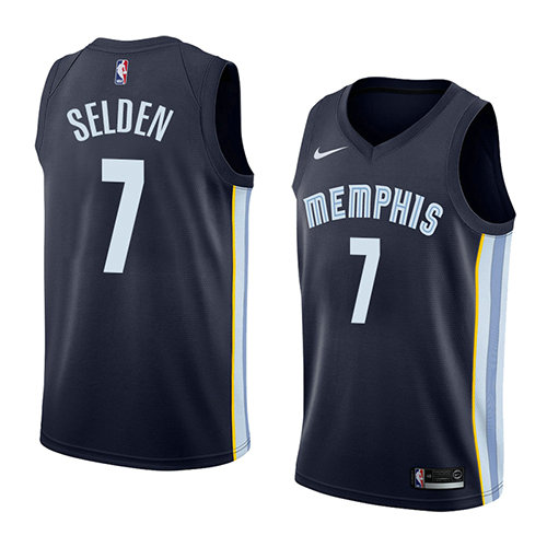 Camiseta baloncesto Wayne Selden 7 Icon 2018 Azul Memphis Grizzlies Hombre