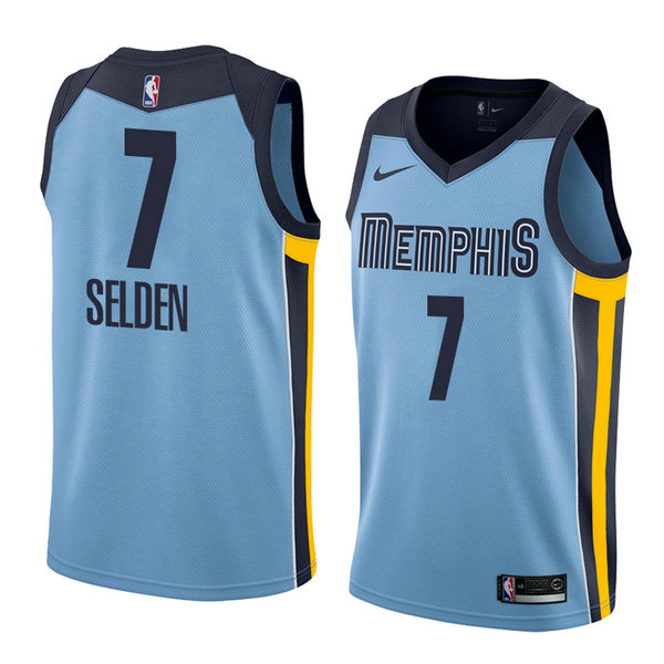 Camiseta baloncesto Wayne Selden 7 Statement 2018 Azul Memphis Grizzlies Hombre
