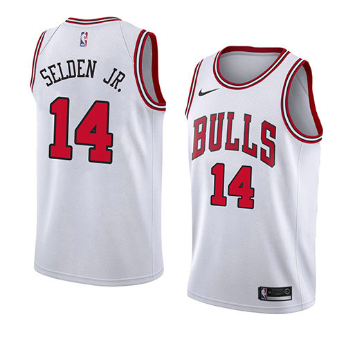 Camiseta baloncesto Wayne Selden JR. 14 Association 2018 Blanco Chicago Bulls Hombre