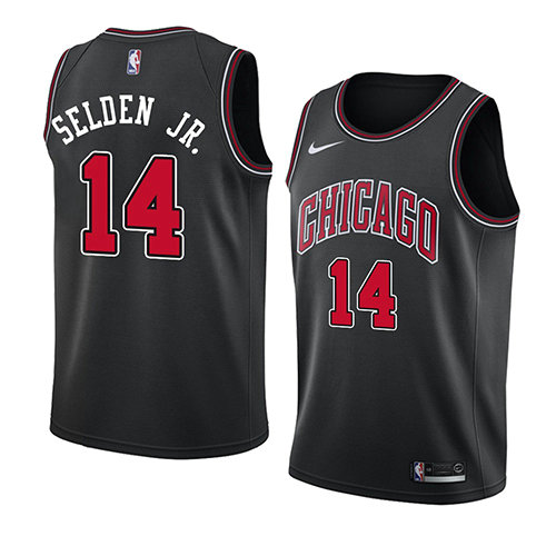 Camiseta baloncesto Wayne Selden JR. 14 Statement 2018 Negro Chicago Bulls Hombre