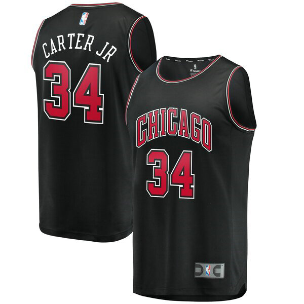 Camiseta baloncesto Wendell Carter Jr 34 2019 Negro Chicago Bulls Hombre