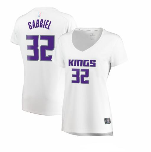 Camiseta baloncesto Wenyen Gabriel 32 association edition Blanco Sacramento Kings Mujer