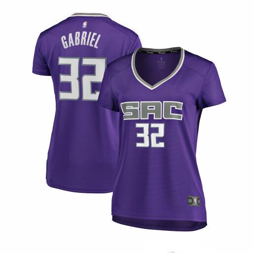 Camiseta baloncesto Wenyen Gabriel 32 icon edition Púrpura Sacramento Kings Mujer