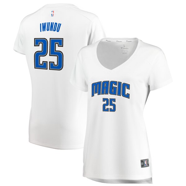 Camiseta baloncesto Wesley Iwundu 25 association edition Blanco Orlando Magic Mujer
