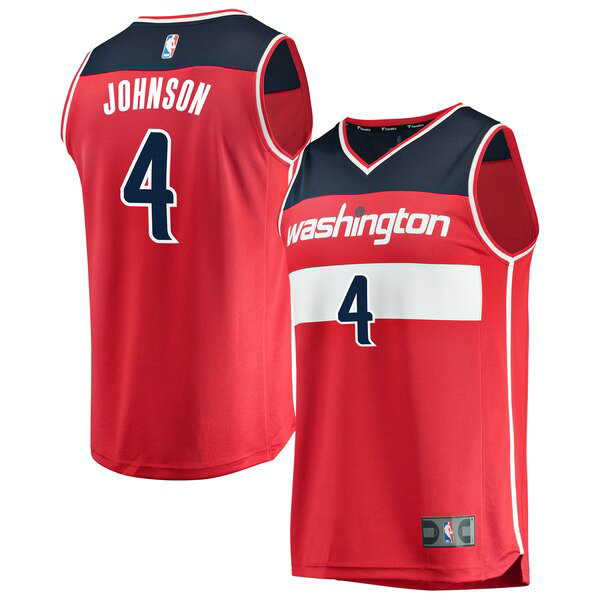 Camiseta baloncesto Wesley Johnson 4 Icon Edition Rojo Washington Wizards Nino