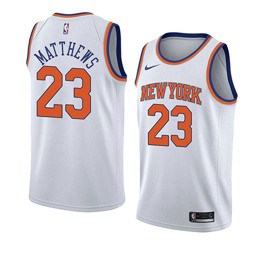 Camiseta baloncesto Wesley Matthews 23 Statement 2018 Blanco New York Knicks Hombre