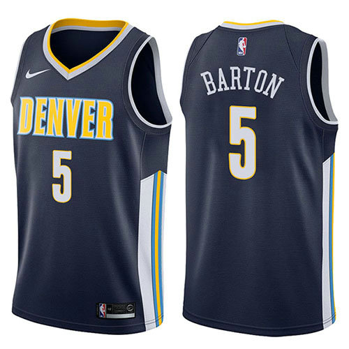 Camiseta baloncesto Will Barton 5 Icon 2017-18 Azul Denver Nuggets Hombre