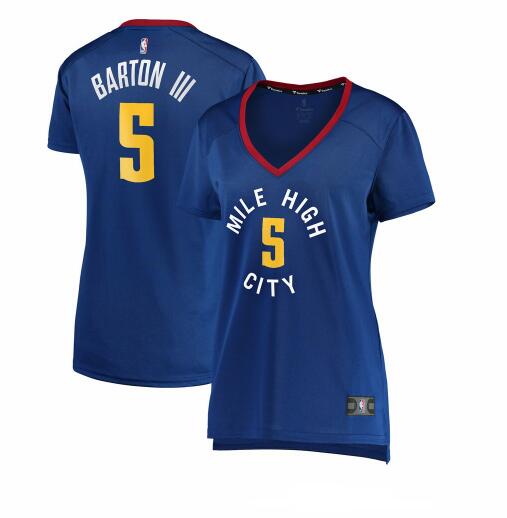 Camiseta baloncesto Will Barton 5 statement edition Azul Denver Nuggets Mujer