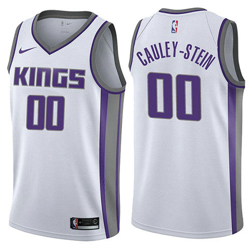 Camiseta baloncesto Willie Cauley-Stein 0 Association 2017-18 Blanco Sacramento Kings Hombre