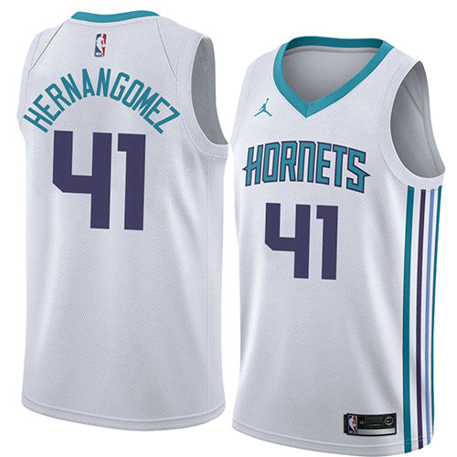 Camiseta baloncesto Willy Hernangomez 41 Association 2018 Blanco Charlotte Hornets Hombre