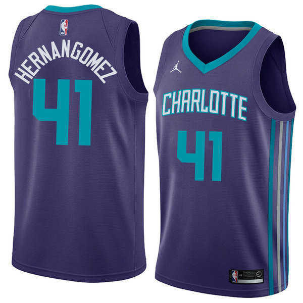 Camiseta baloncesto Willy Hernangomez 41 Statement 2018 P鐓pura Charlotte Hornets Hombre