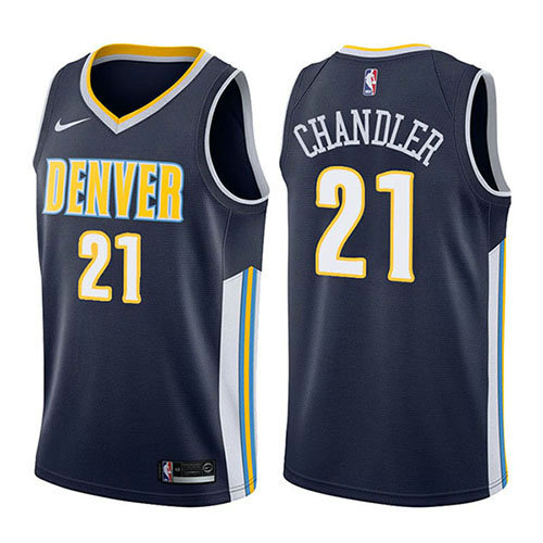 Camiseta baloncesto Wilson Chandler 21 Icon 2017-18 Azul Denver Nuggets Hombre